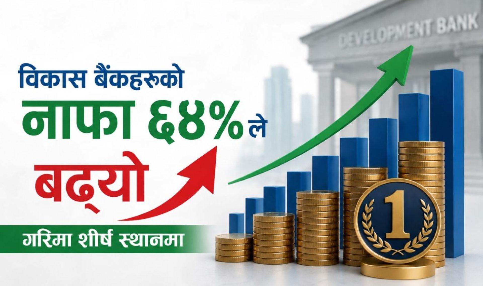 विकास बैंकहरुको नाफा ६४ प्रतिशतले बढ्यो, गरिमा शीर्ष स्थानमा